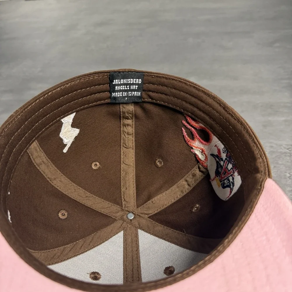 Hat Club Anaheim Los Angeles Angels New Era Cap‎ Brown 7 Exclusive Custom Fire